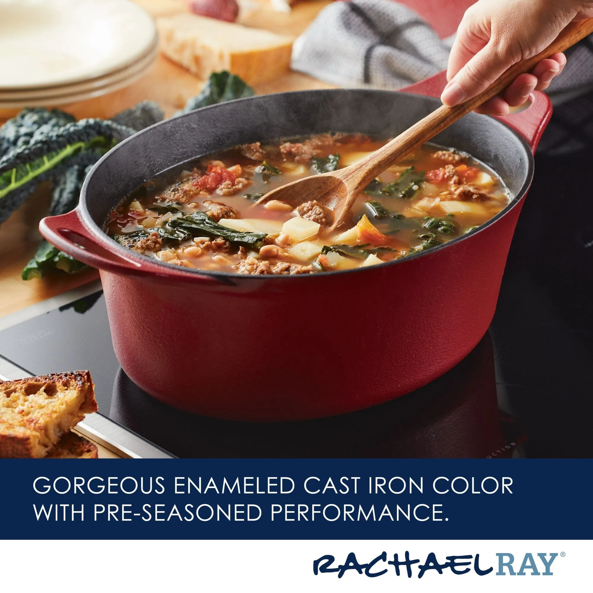 NITRO 6.5-Quart Cast Iron Dutch Oven