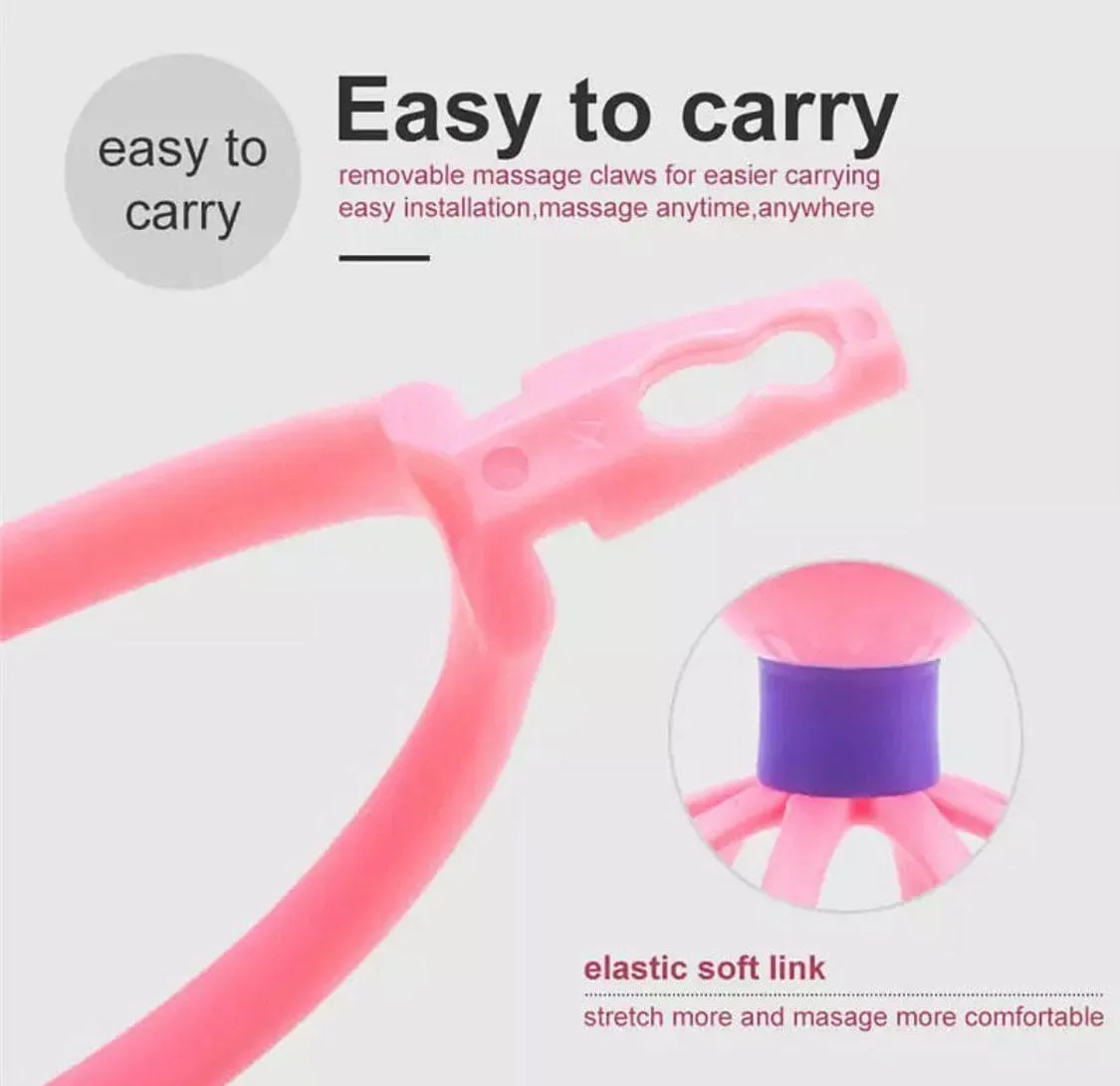 Octopus Hand Held Massager, Head Massager With 8 Roller Balls, Head Scratcher Scalp Massager For Deep Relaxation