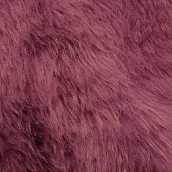 Plum - Double Length (180 X 65 cm) - Long Wool Sheepskin Rug - Australian Merino Sheepskin