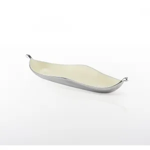 Pod Long Dish Silver/Oyster
