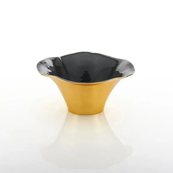 Ruffled High Bowl Graphite - Final Sale