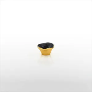 Ruffled Mini Dish Graphite