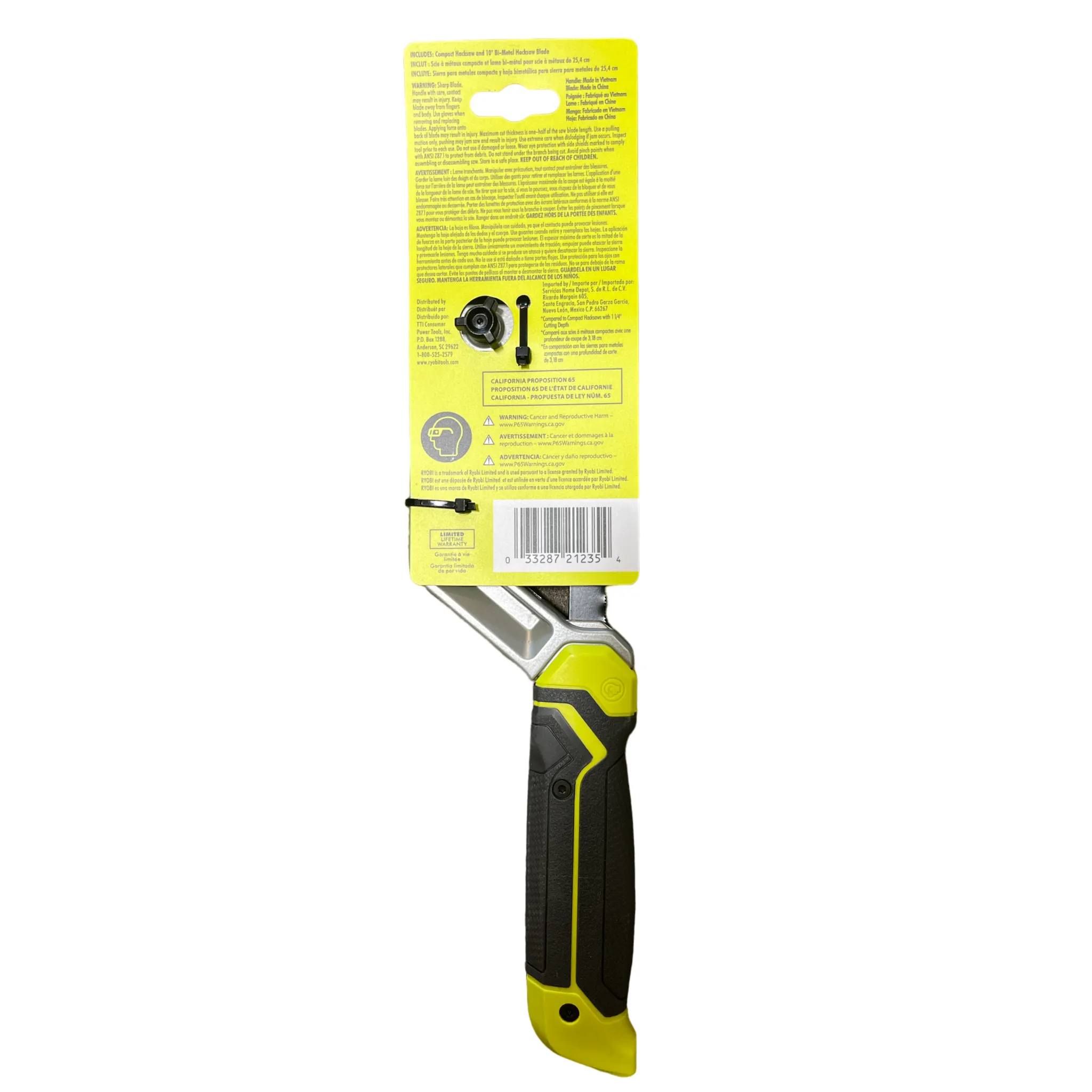 RYOBI 10 in. Compact Hacksaw