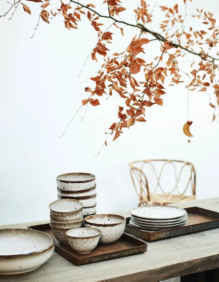 Sand Dune Speckled Bowls in Two Sizes