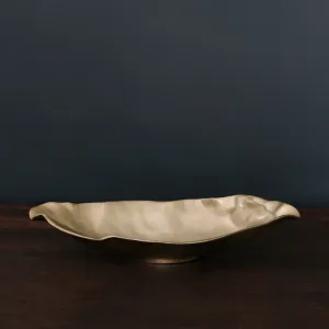 Sierra Modern Maia Medium Long Oval Bowl (Gold)