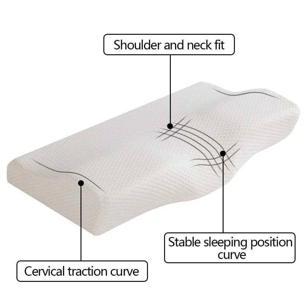 Sleeping Orthopedic Memory Foam Pillow Contour Ergonomic Cervical Neck Support