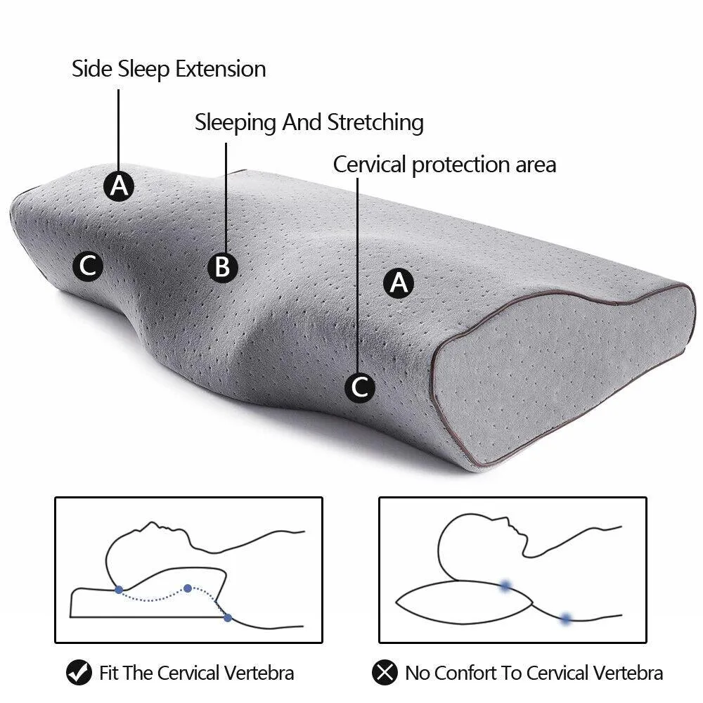 Sleeping Orthopedic Memory Foam Pillow Contour Ergonomic Cervical Neck Support