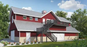 Spacious Barn Garage with Versatile Upper Level
