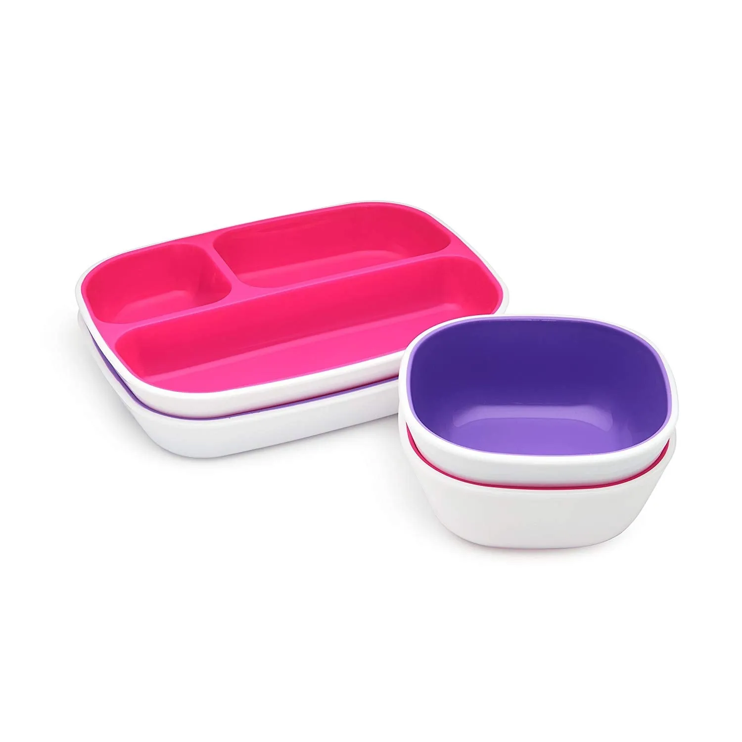 Splash Dining Set - Pink/Purple - 4pk