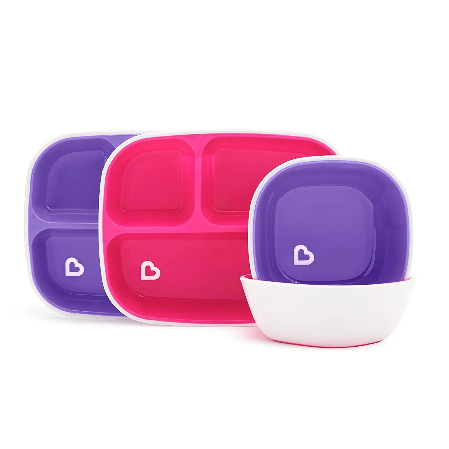 Splash Dining Set - Pink/Purple - 4pk