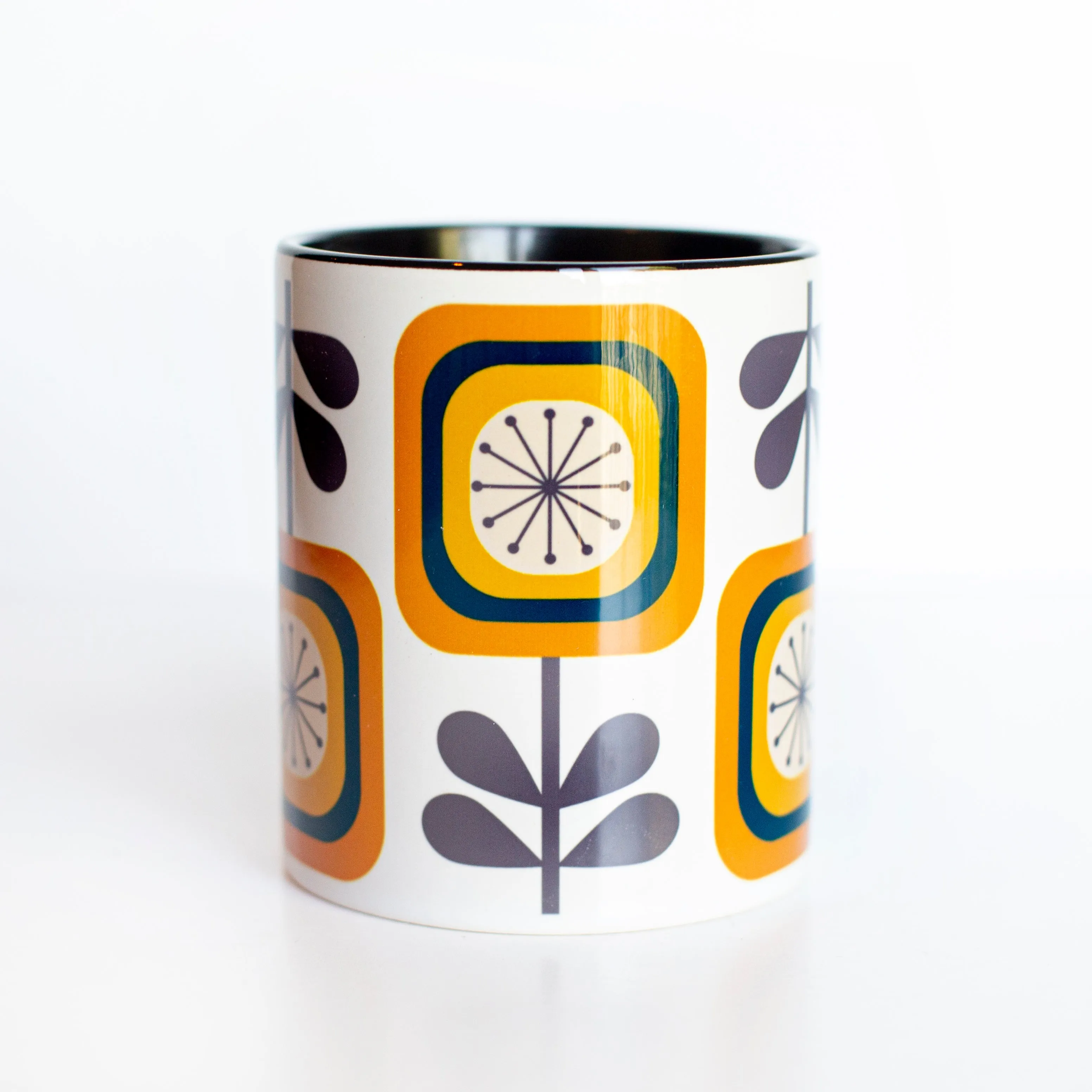 Sunflower Mid Century Modern Coffee Mug