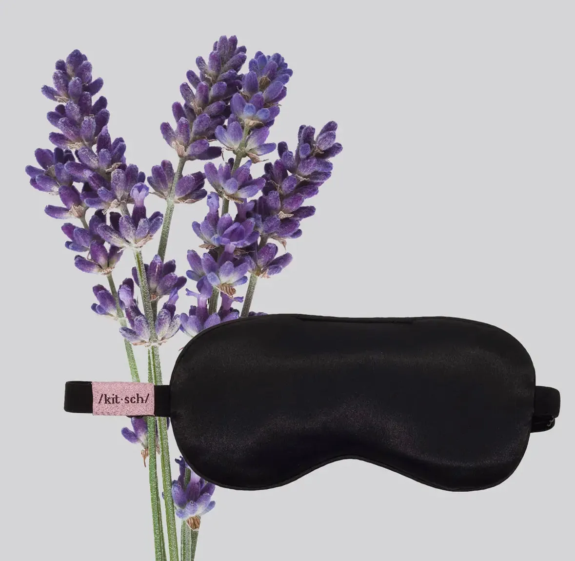 THE LAVENDER WEIGHTED SATIN EYE MASK