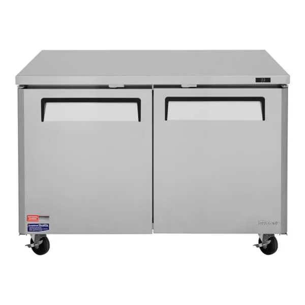 Turbo Air MUR-48-N Undercounter Refrigerator 12 cu ft Two Doors