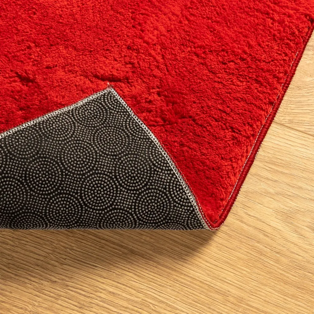 vidaXL HUARTE Soft Red Rug 200 x 280 cm | Short Pile, Washable, Non-Slip, OEKO-TEX Certified