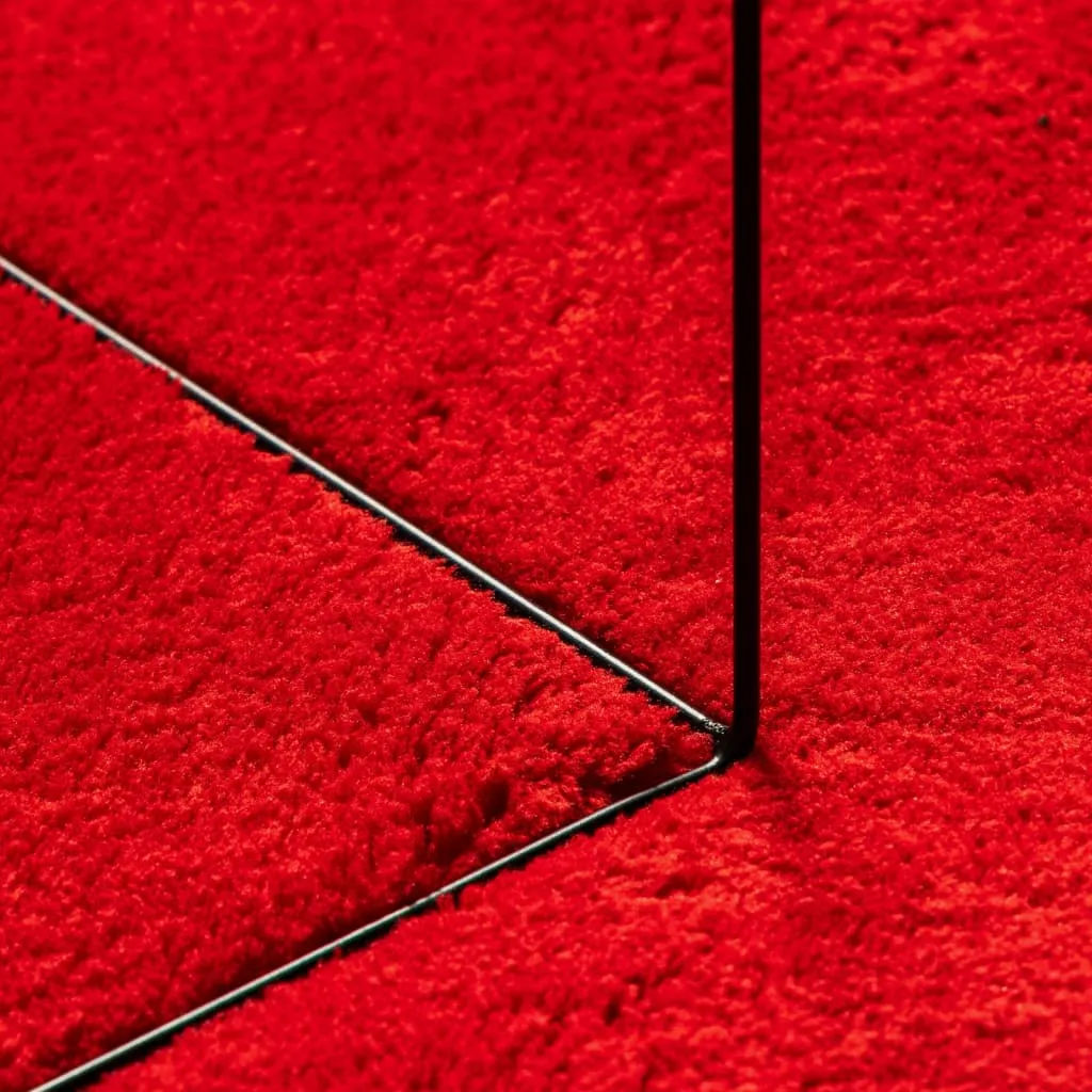 vidaXL HUARTE Soft Red Rug 200 x 280 cm | Short Pile, Washable, Non-Slip, OEKO-TEX Certified