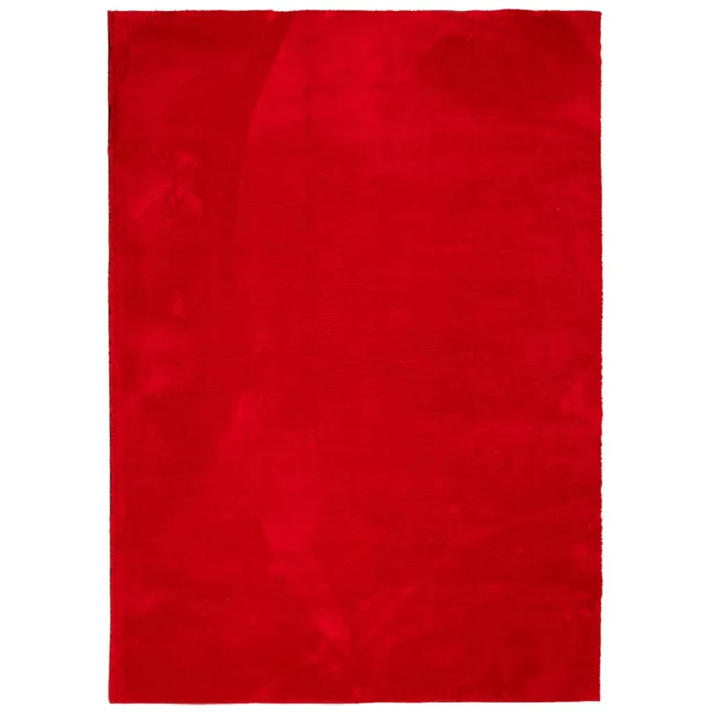 vidaXL HUARTE Soft Red Rug 200 x 280 cm | Short Pile, Washable, Non-Slip, OEKO-TEX Certified