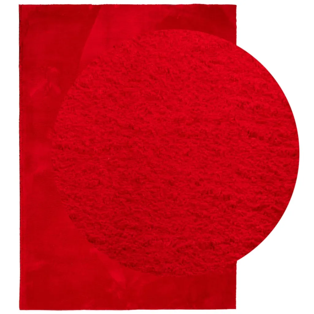 vidaXL HUARTE Soft Red Rug 200 x 280 cm | Short Pile, Washable, Non-Slip, OEKO-TEX Certified