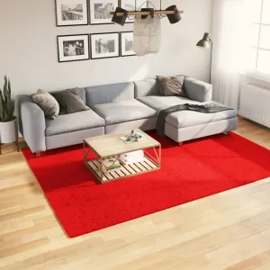 vidaXL HUARTE Soft Red Rug 200 x 280 cm | Short Pile, Washable, Non-Slip, OEKO-TEX Certified