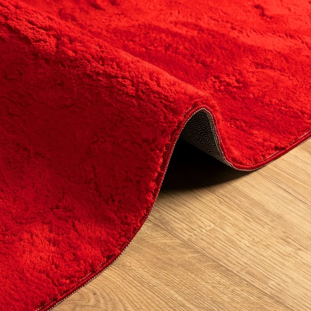 vidaXL HUARTE Soft Red Rug 200 x 280 cm | Short Pile, Washable, Non-Slip, OEKO-TEX Certified
